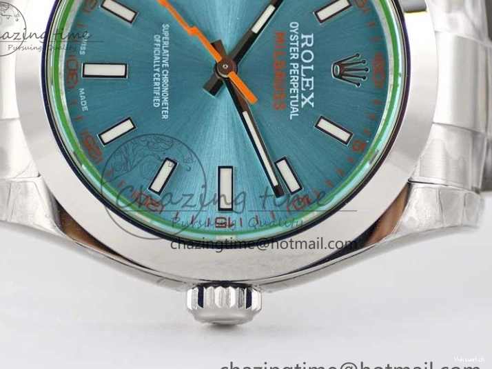 Milgauss 904L Bracelet Best Blue TWF SH3131 ICE Dial 1:1 on SS GV 116400 Edition 1231
